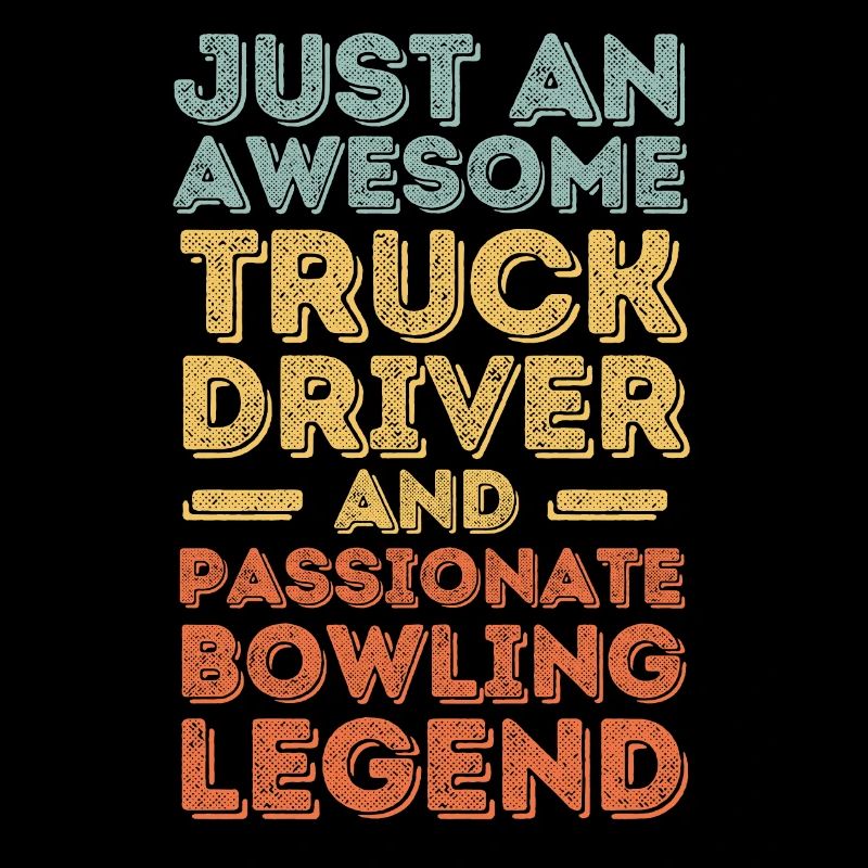 Camionneur bowling rétro