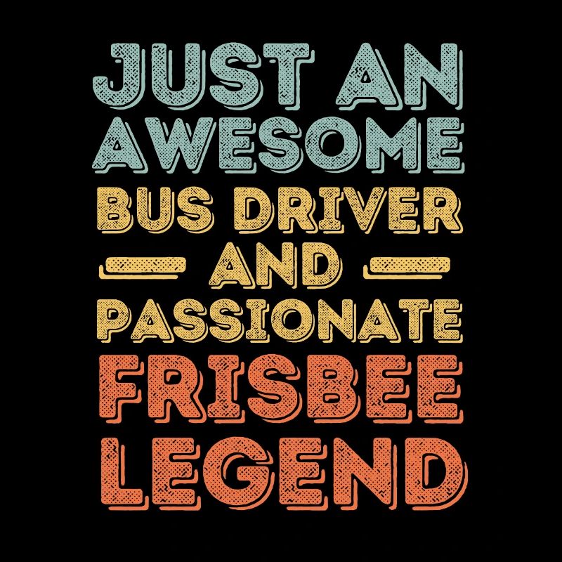 Busfahrer Frisbee retro