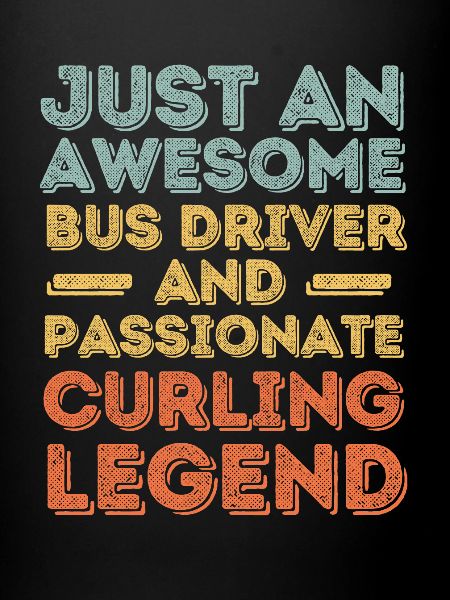 Chauffeur d’autobus curling rétro