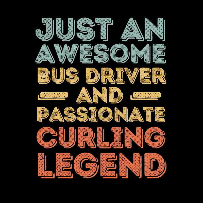 Chauffeur d’autobus curling rétro