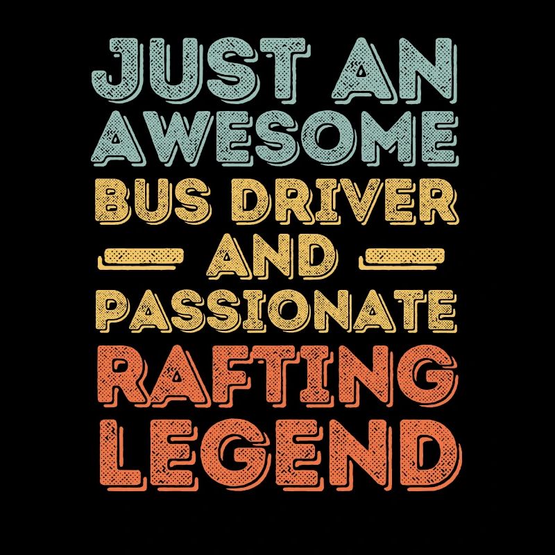 Bus driver rafting retro