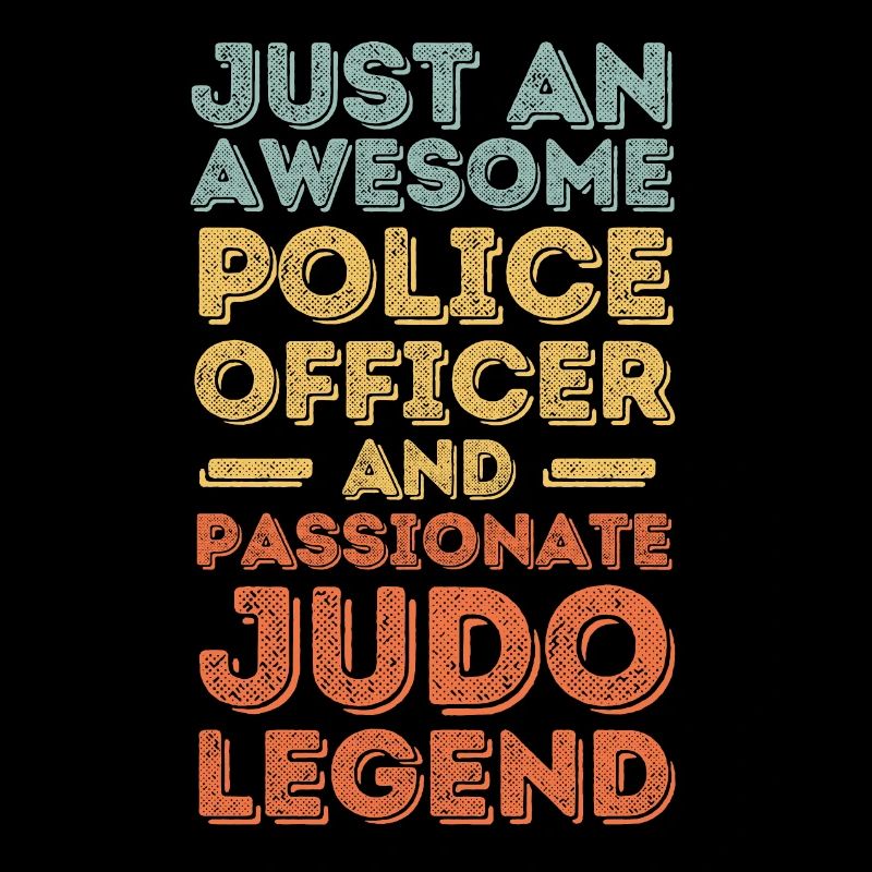 Policeman Judo retro