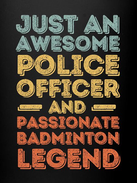 Policier Badminton rétro