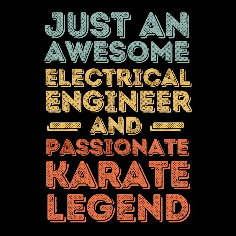 Electrical Engineer Karate retro