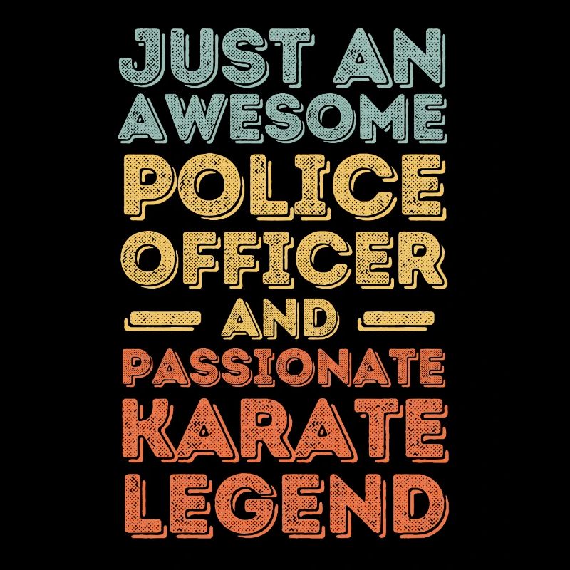 Policeman Karate retro