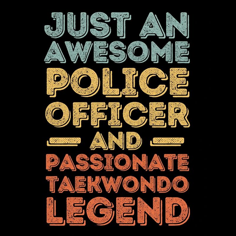 Polizist Taekwondo retro