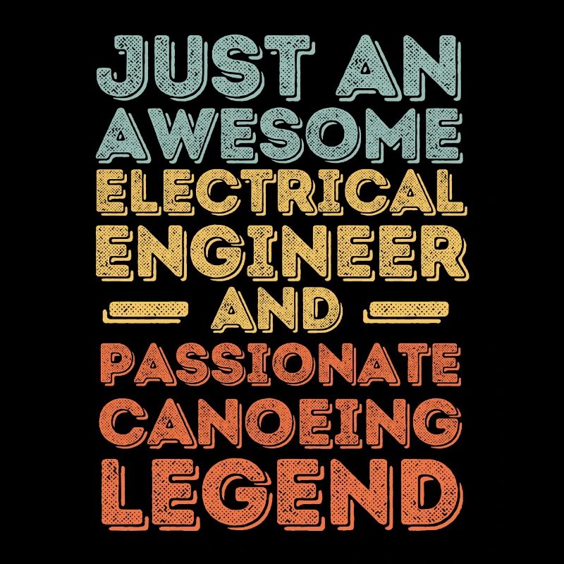 Electrical engineer canoe retro