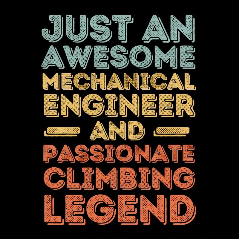 Mechanical Engineer Climbing retro