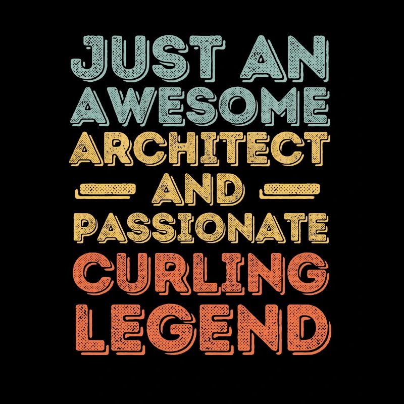 Architecte Curling rétro