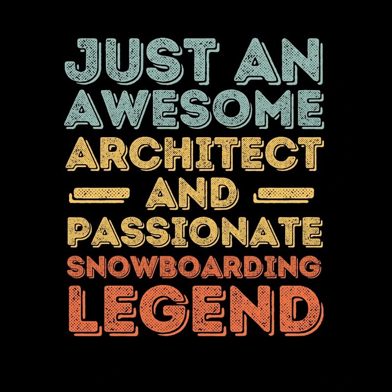 Architecte snowboard rétro