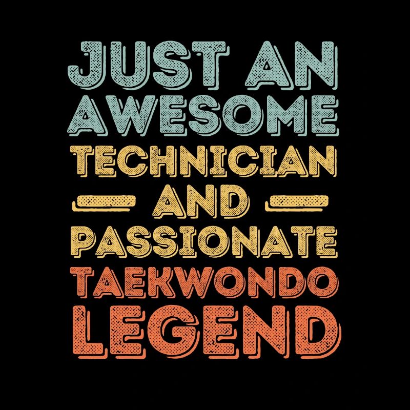 Techniker Taekwondo retro