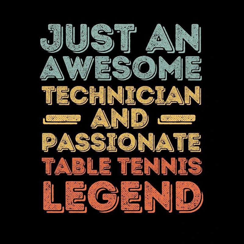 Technicien tennis de table rétro