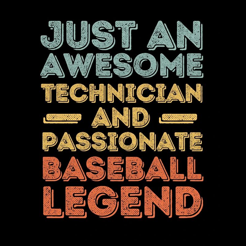 Technicien Baseball rétro