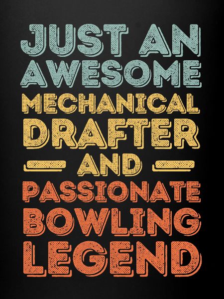 Dessinateur technique bowling rétro