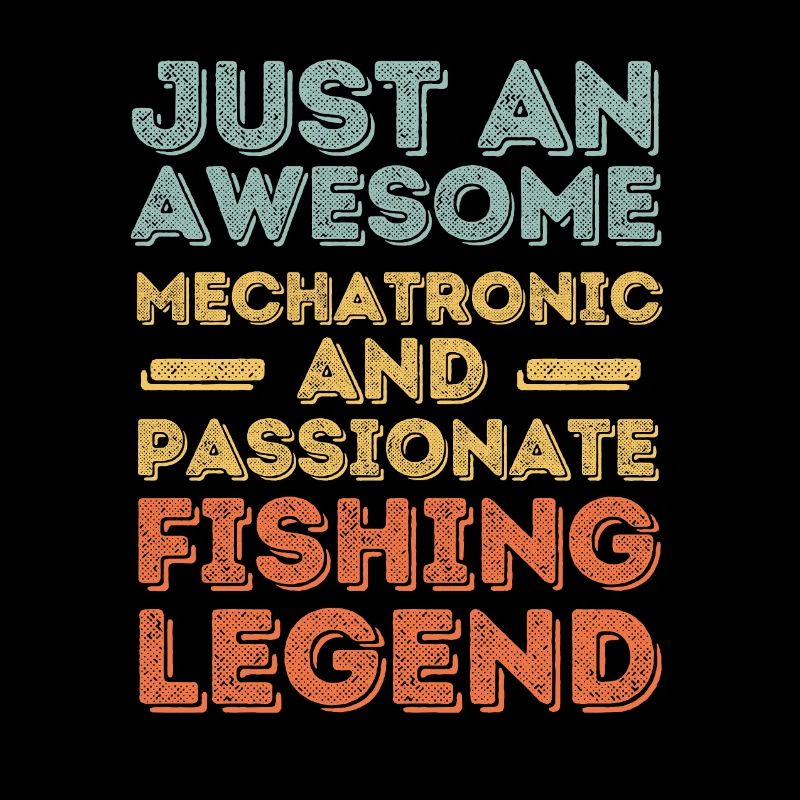 Mechatronics technician fishing retro