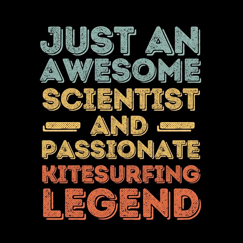 Scientist Kitesurfing retro