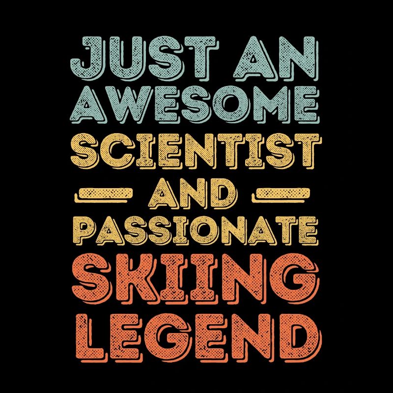 Scientifiques ski rétro