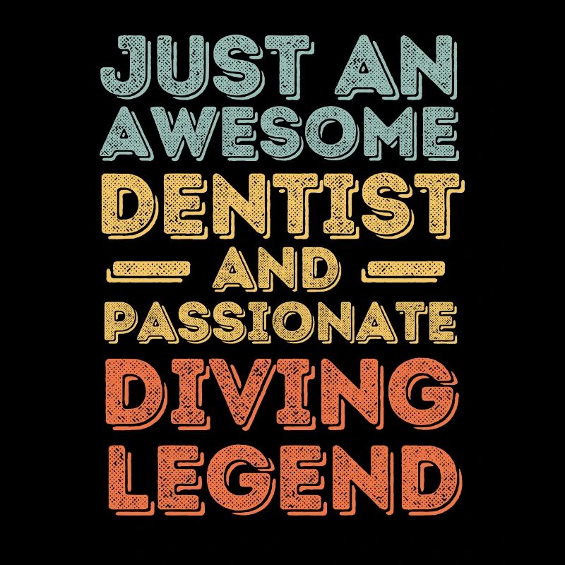 Dentist diving retro