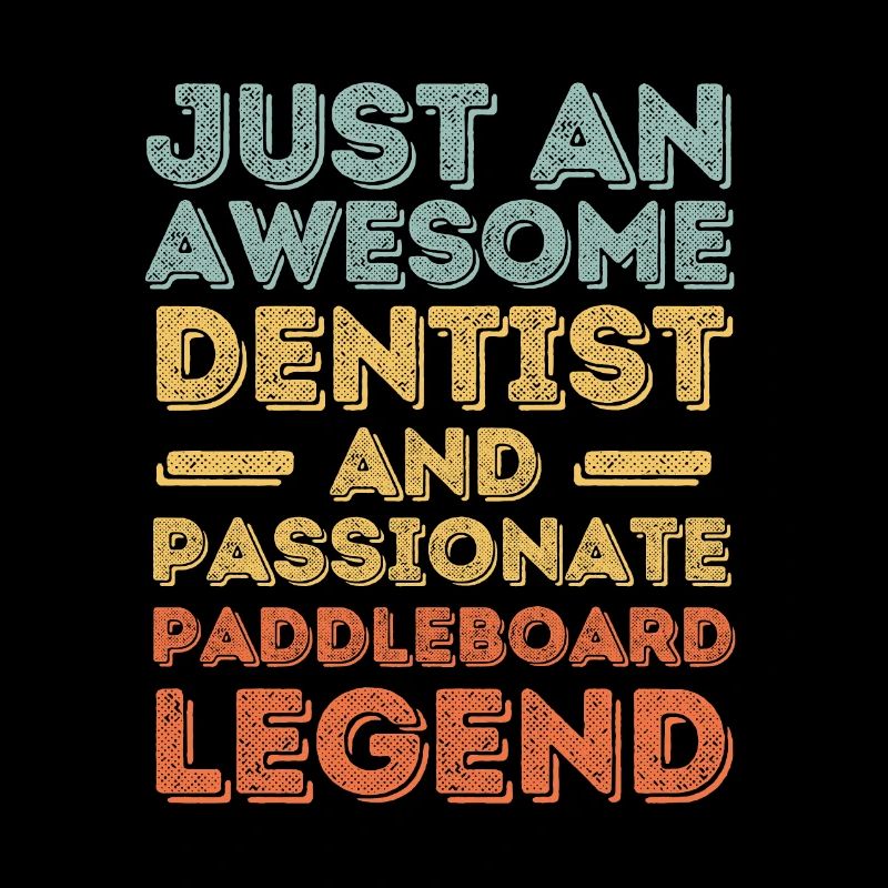 Dentiste Paddleboard rétro