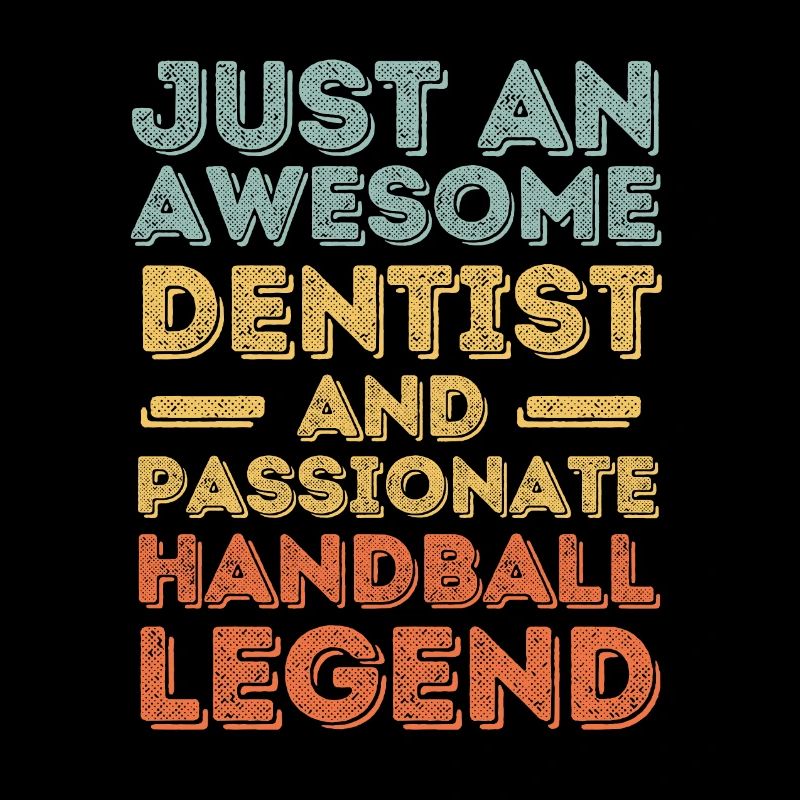 Dentist Handball retro