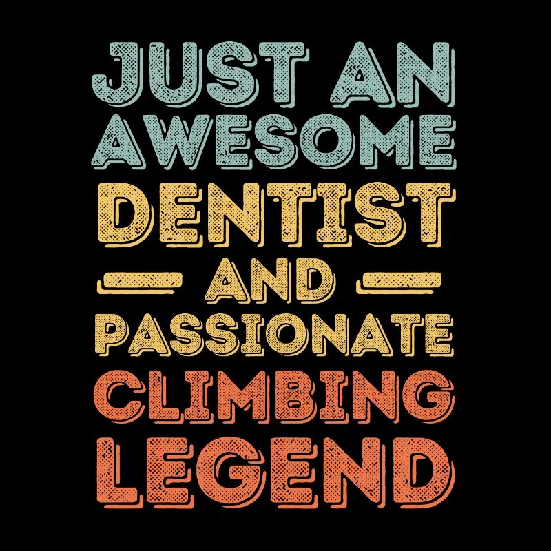 Zahnarzt Klettern retro