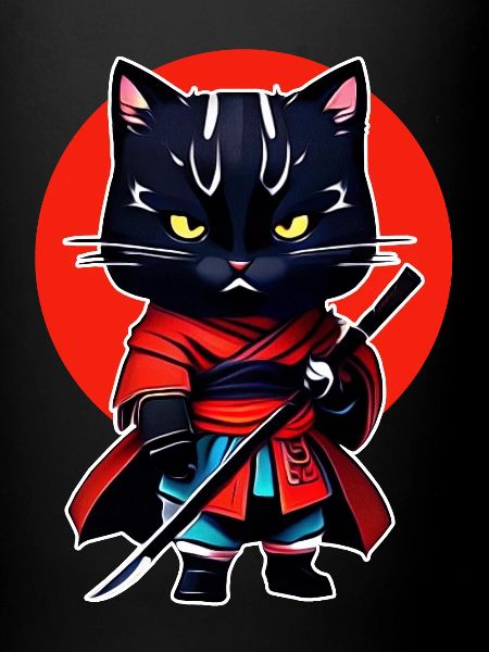 Chat samouraï