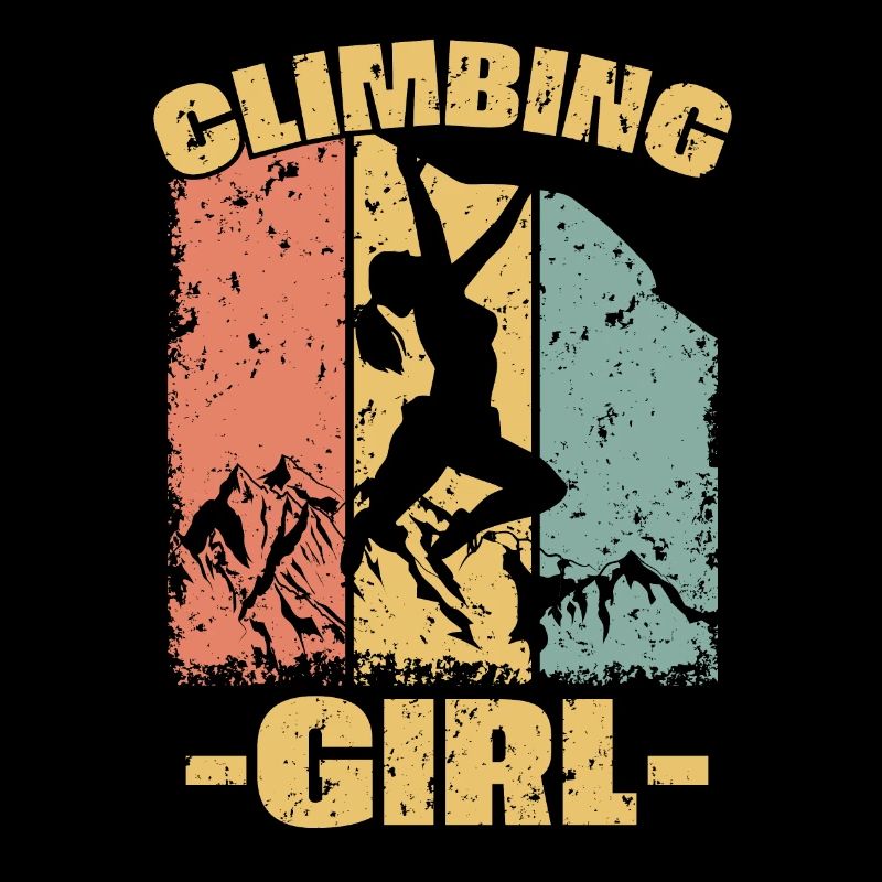 Frauen Klettern retro