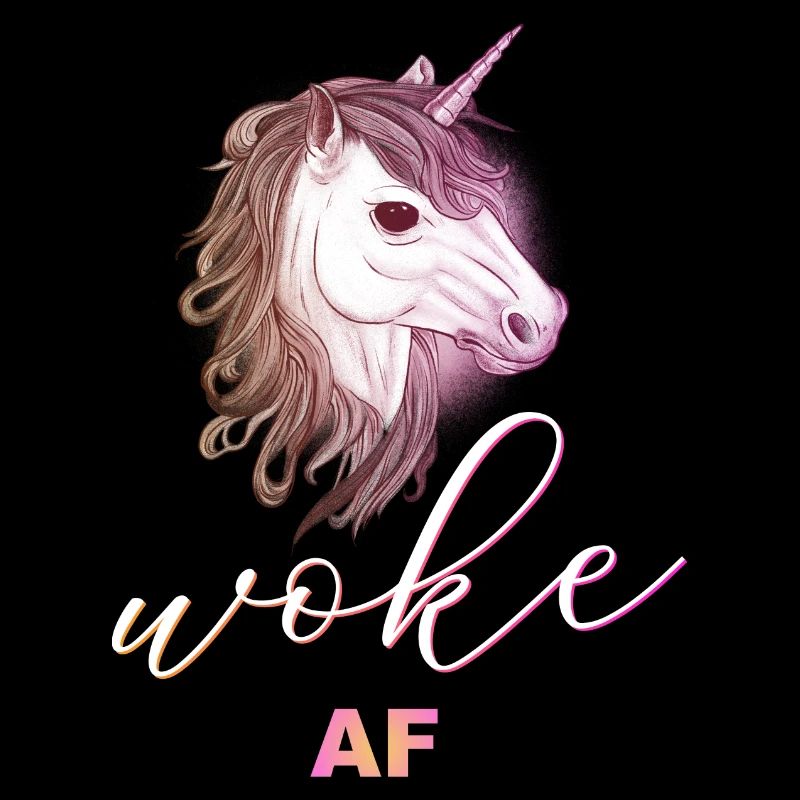 Selbstironischer Spruch: WOKE