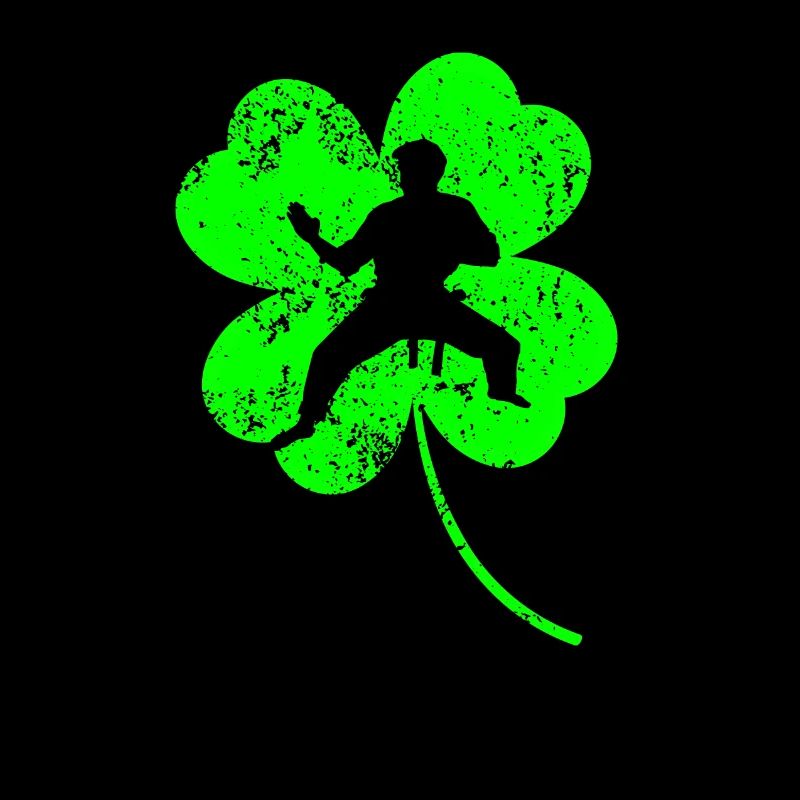 Karate St. Patrick's Day Kleeblatt
