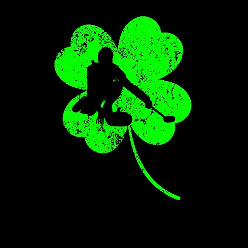 Curling St. Patrick's Day Kleeblatt