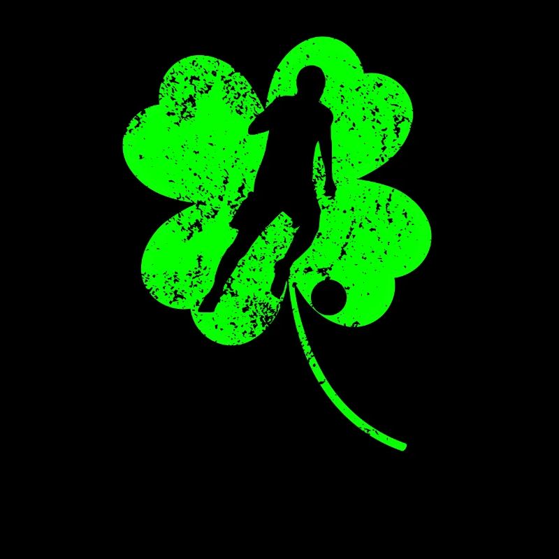 Fußball St. Patrick's Day Kleeblatt