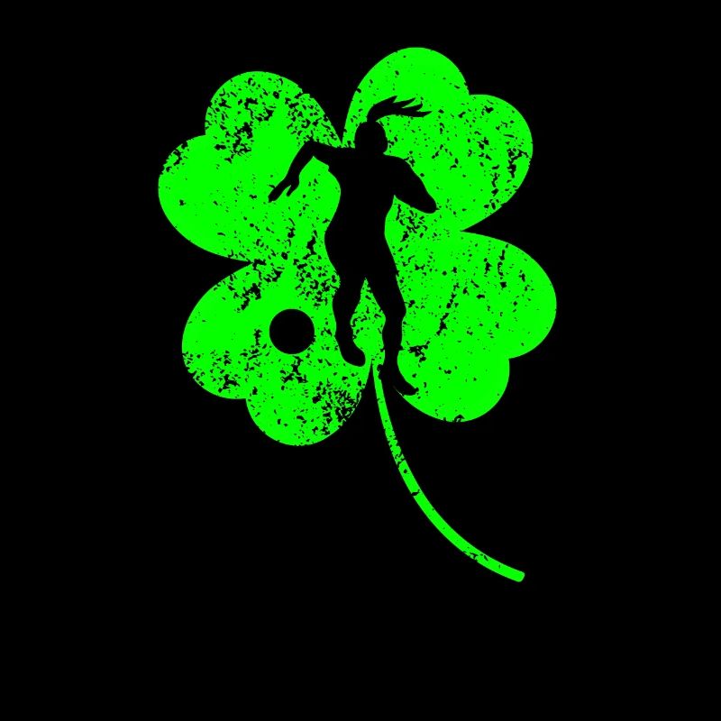 Fußball St. Patrick's Day Kleeblatt