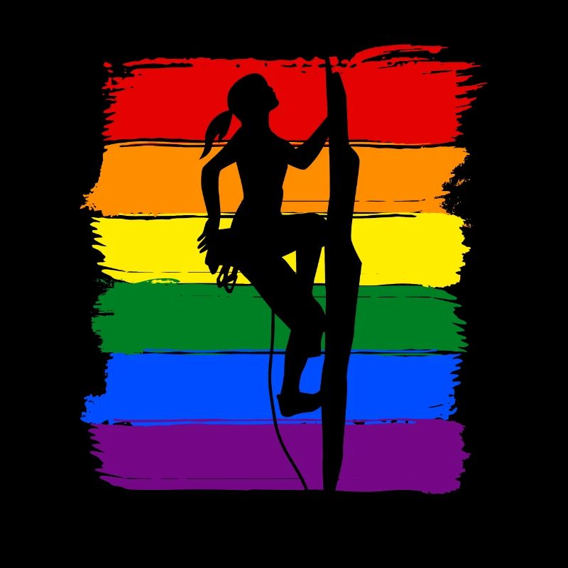 Frauen klettern LGBT