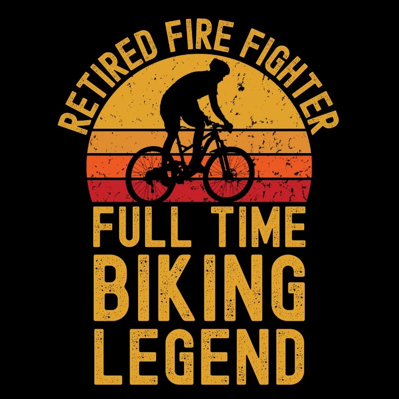 Légende du vélo pompier à la retraite
