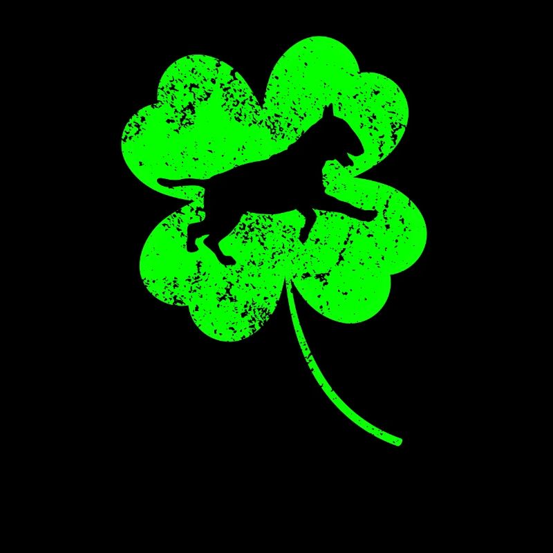 Bullterrier St.Patrick's Day Kleeblatt