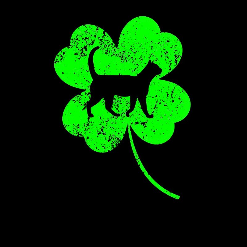Katze St.Patrick's Tag Kleeblatt