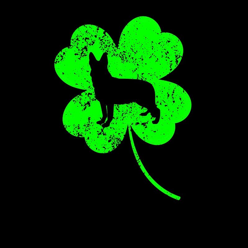 Deutsch-Schäferhund St.Patrick's Day Kleeblatt