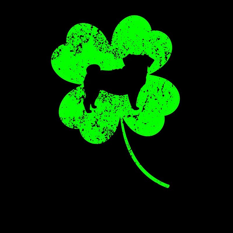 Mops St.Patrick's Tag Kleeblatt