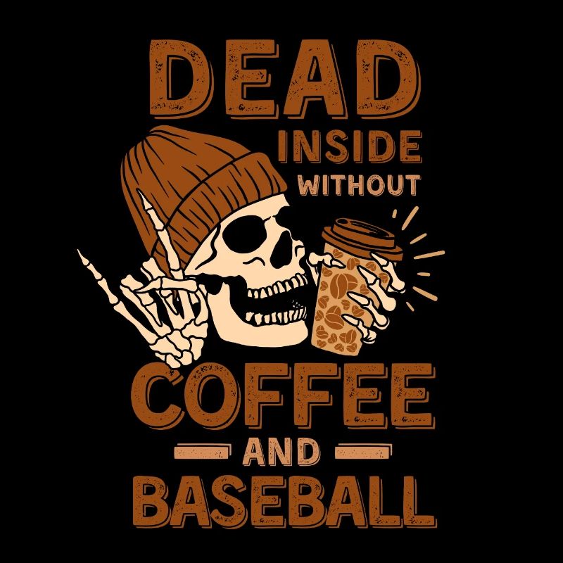 Coffee Baseball skeleton