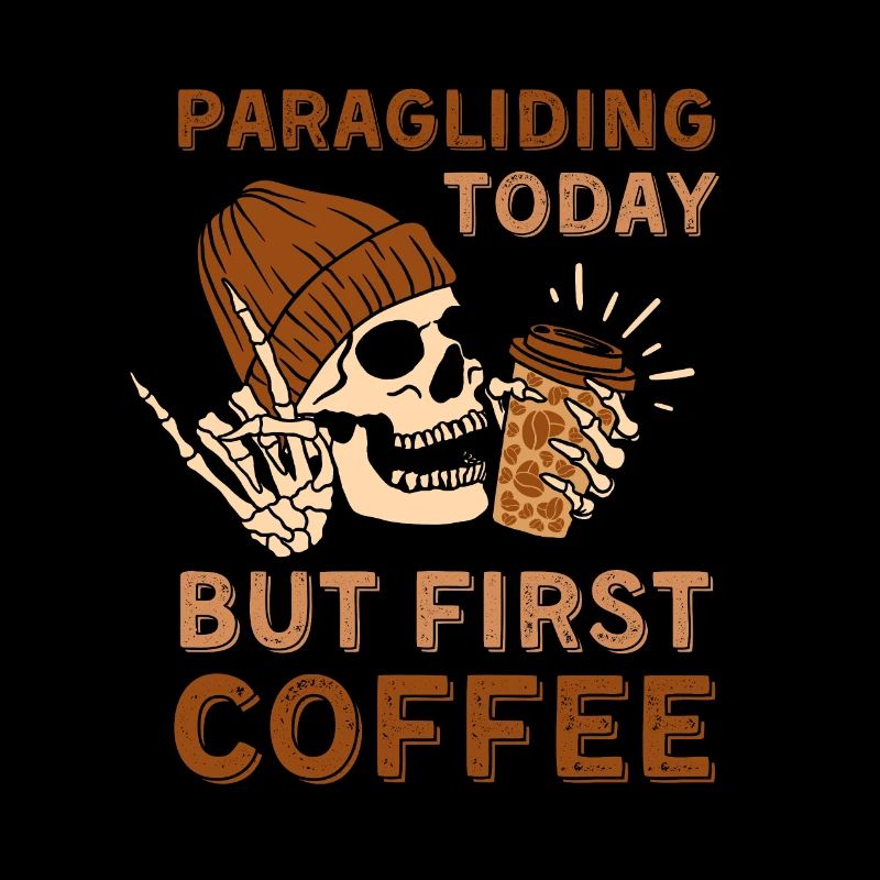 Coffee Paragliding skeleton