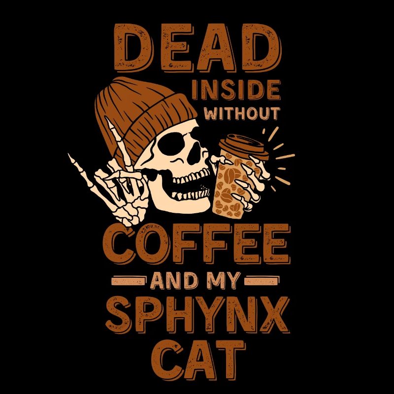 Amateur de café Sphynx-chat
