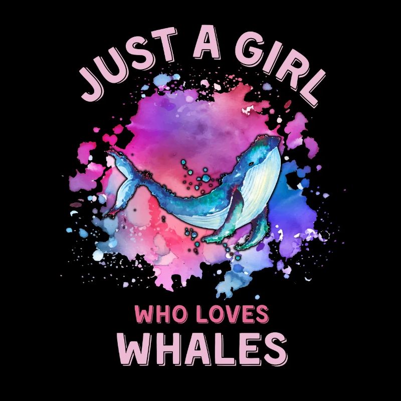 Nur ein Mädchen, das Wale liebt