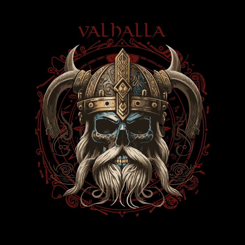 Viking Valhalla Skull