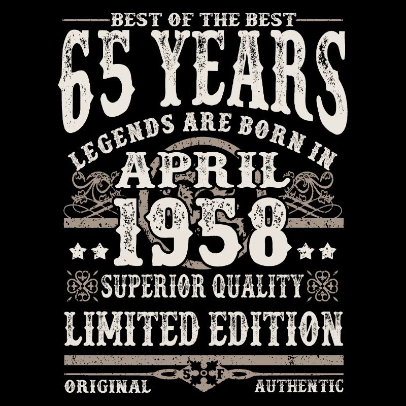 Né en avril 1958 - 65 ans