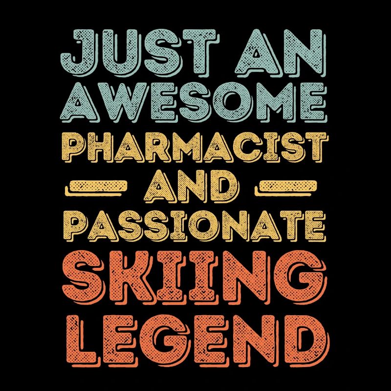 Pharmacien Légende du ski rétro