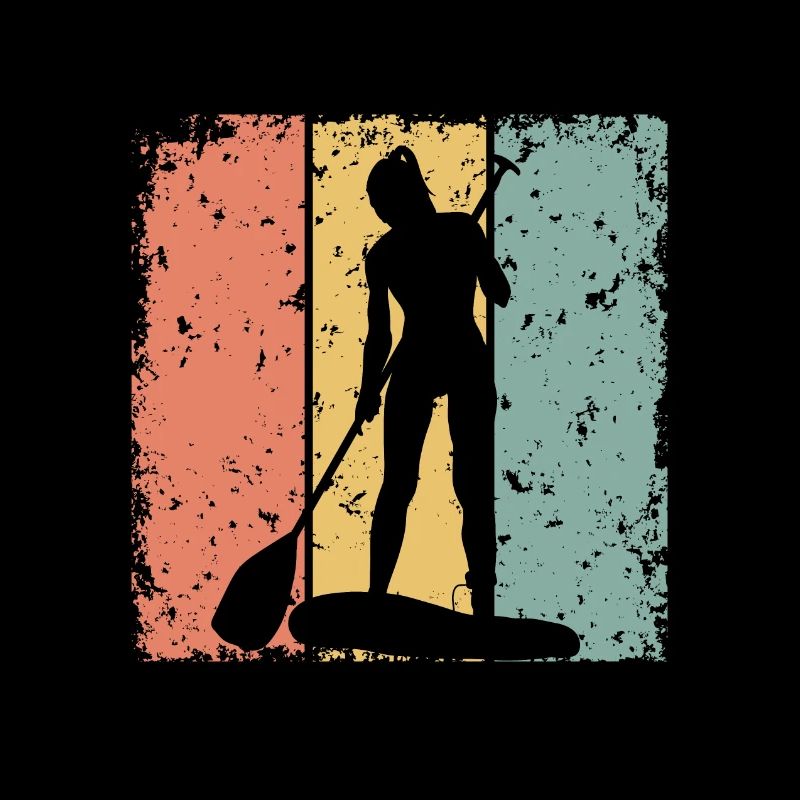 Paddleboard femme rétro