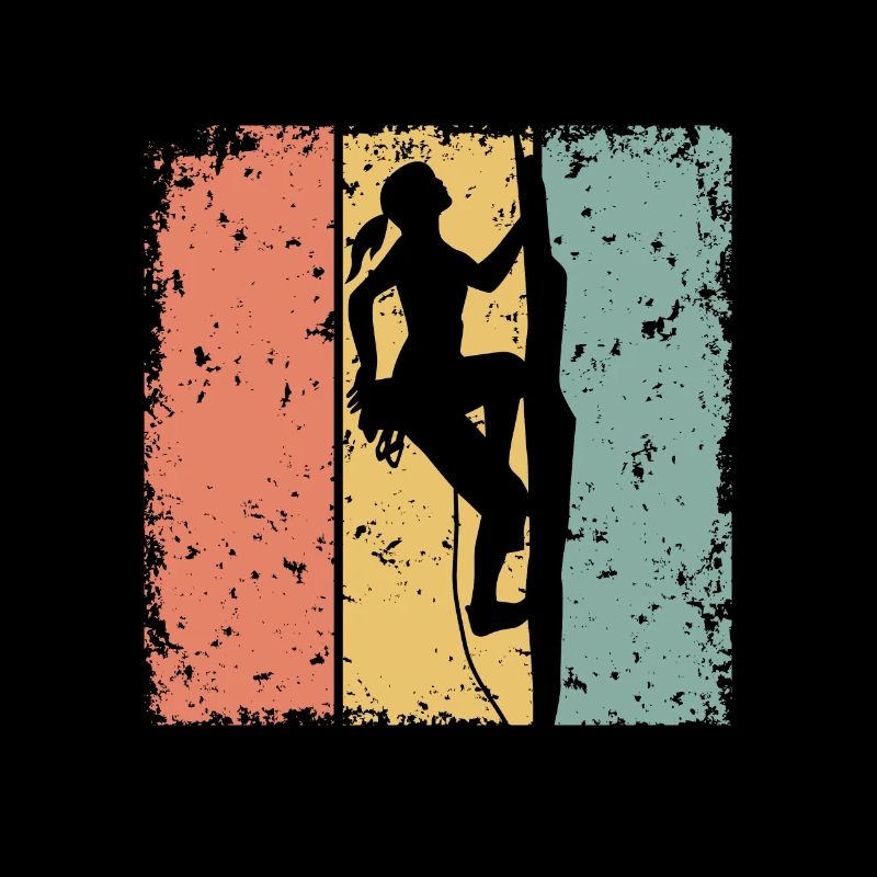Femmes Escalade rétro