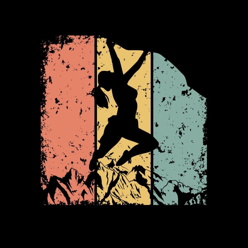 Femmes Escalade rétro