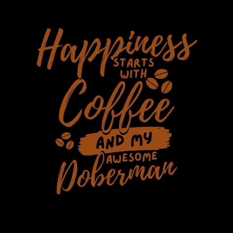Coffee Doberman lover