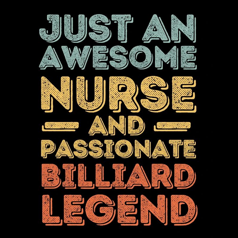 Krankenschwester Billard-Legende retro